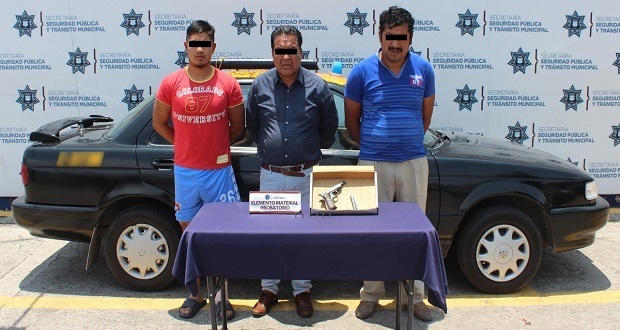 Detiene Ssptm a tres por portar arma sin licencia en Las Ánimas