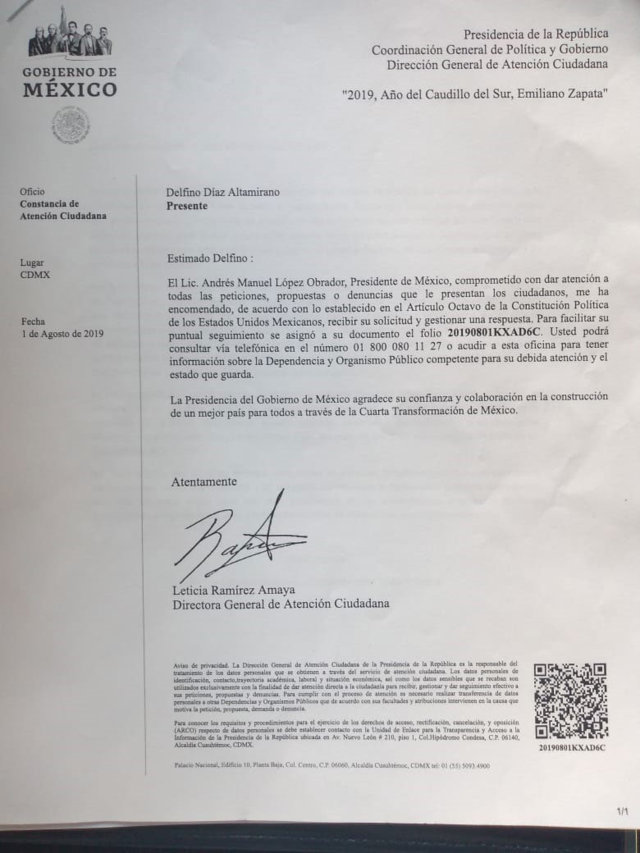 Estudiantes piden apoyo a AMLO para que Esparza los reciba y lamentan ataques