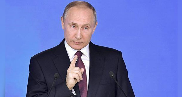 Por dejar tratado, Putin advierte a EU sobre carrera armamentista