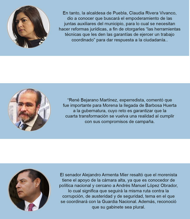Seguridad y corrupción, principales retos de Barbosa, coinciden
