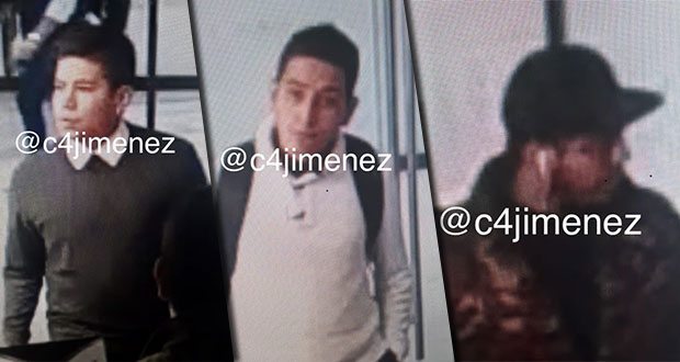 Exhiben rostros de 3 presuntos asaltantes de Casa de Moneda en CDMX