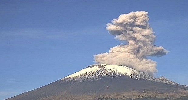 Actividad en el Popocatépetl continúa; ceniza caerá en 10 estados