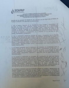 Moya, Cabalán y Eduardo Rivera avalaron concesionar el agua en Puebla