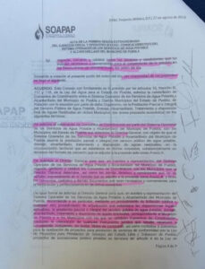 Moya, Cabalán y Eduardo Rivera avalaron concesionar el agua en Puebla