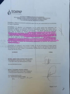 Moya, Cabalán y Eduardo Rivera avalaron concesionar el agua en Puebla