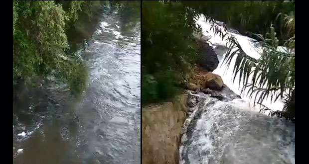 Exhiben contaminación del río Atoyac por plantas de Agua de Puebla