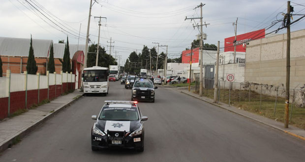 Guardia Nacional y Cuautlancingo vigilan zona industrial y colonias