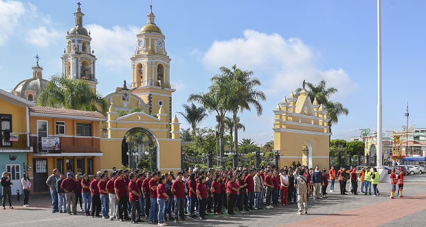 Macrosimulacro en Cuautlancingo, con participación de 449 personas