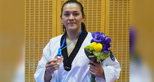 María Espinoza consigue bronce en mundial de taekwondo en Japón