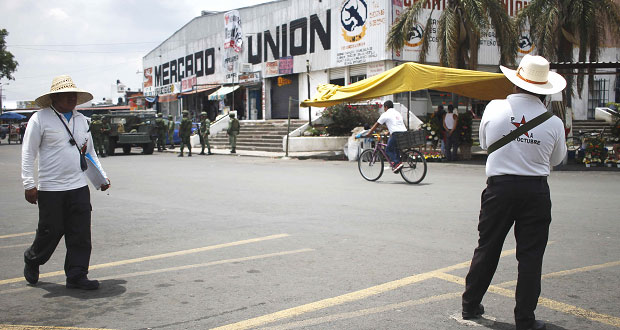 Avanza sector de policía municipal en Mercado Unión: Segom