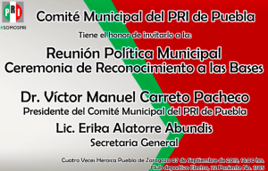 Reconocimiento a priistas