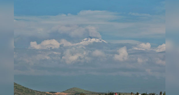 Presenta Popocatépetl actividad moderada en últimas horas