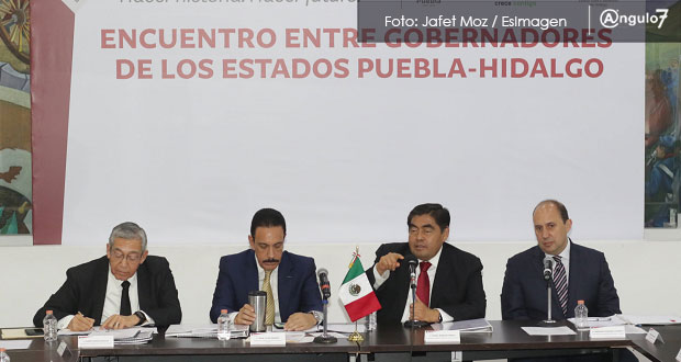 Puebla e Hidalgo buscarán zona metropolitana y van por convenio de seguridad