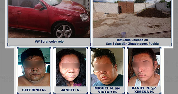 Rescatan en Zinacatepec a varón y detienen a cuatro secuestradores