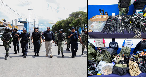 Durante operativo, aseguran artículos prohibidos en La Fayuca y CAPU