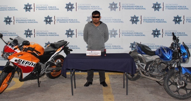 En la BUAP, detienen a hombre y menor por robo de moto a alumno