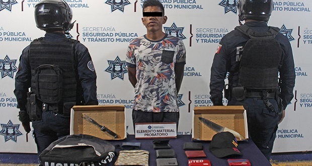 Detienen a presunto asaltante de ruta 38A en Puebla capital