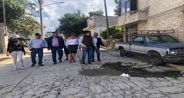 Juntas auxiliares piden a Infraestructura estatal pavimentar calles