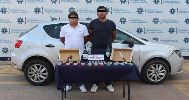 sptm detiene a dos relacionados con al menos 14 robos a Oxxos