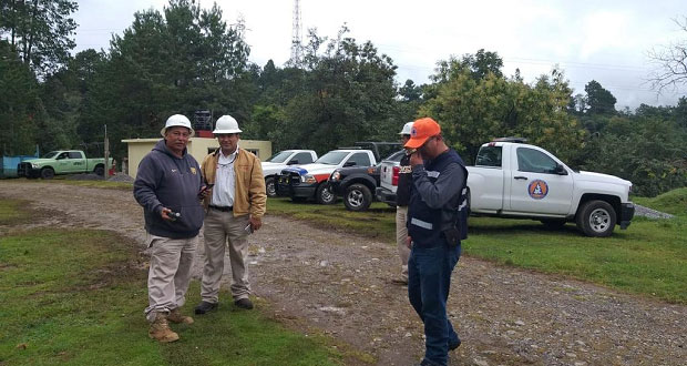 Realizan sellado de fuga en toma clandestina de Huauchinango