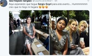 Yalitza asiste a Semana de la Moda y fans recuerdan a Sergio Goyri