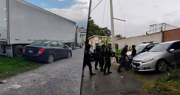 Aseguran autos y mercancía robada de transportistas en Caleras