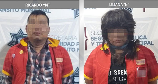 Con uniforme de Oxxo, los detienen por robo en la Guadalupe Hidalgo