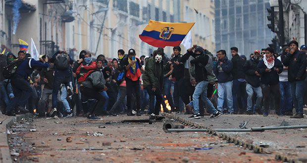 Continúan manifestaciones en Ecuador; habría 714 detenidos