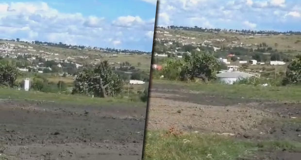 En Alseseca, Agua de Puebla vierte sus lodos residuales en campos