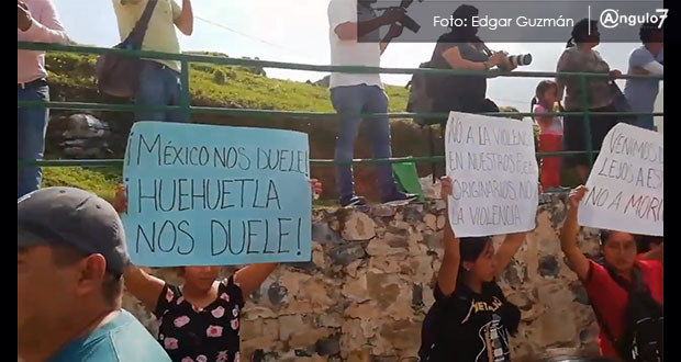 Pobladores de Huehuetla piden a AMLO esclarecer homicidio de Eduardo Adrián