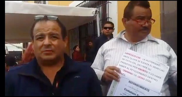 Protestan en Casa Aguayo contra alza de tarifa de transporte público