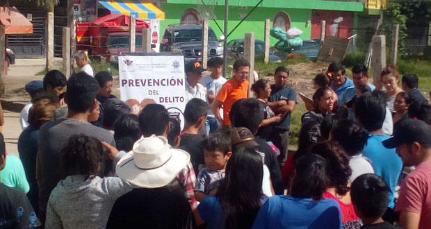 Realizan plática para prevención del delito al norte de la ciudad