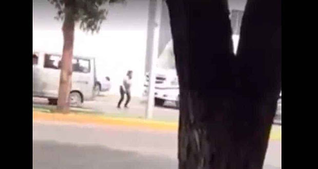 En Zacatecas, mujer causa accidente por no usar puente peatonal