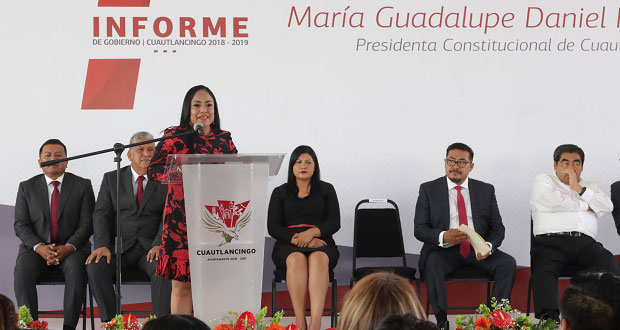 En informe, alcaldesa de Cuautlancingo anuncia nuevo hospital