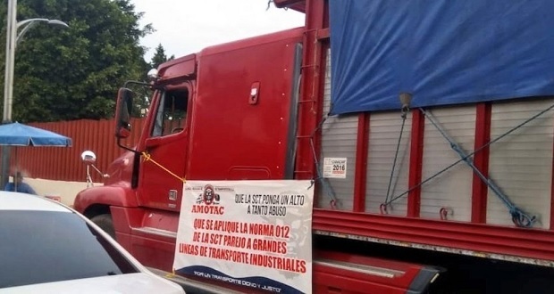 Transportistas de Amotac protestan en San Lázaro; descartan bloqueos