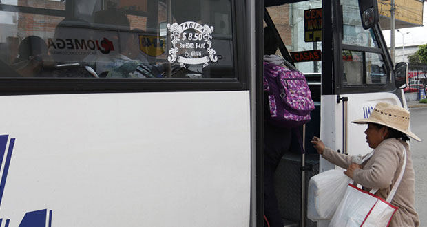 Sin irregularidades en arranque de nueva tarifa del transporte público