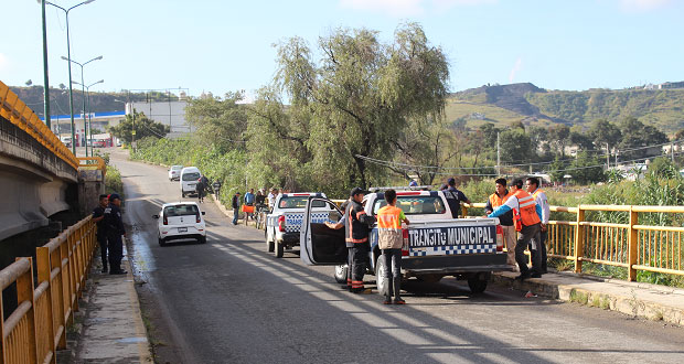 Comuna de Ocoyucan apoya recuperación de cadáver en el río Atoyac