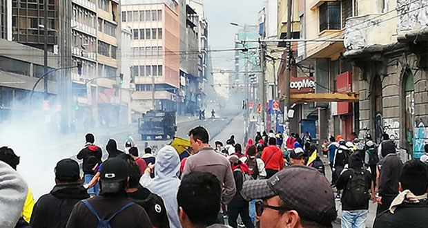 Presidente de Ecuador cambia sede de gobierno tras protestas. Foto: @PSEcuatoriano
