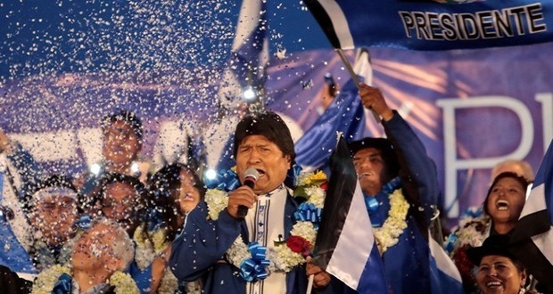 Evo Morales, con victoria parcial en elección; habría segunda vuelta