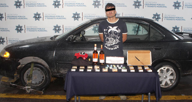 Ssptm detiene en Solidaridad Nacional a presunto asaltante de Oxxo