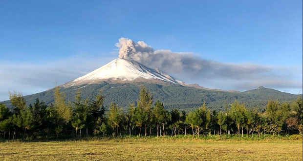 Con 177 exhalaciones y 2 explosiones, actividad de Popo sigue estable