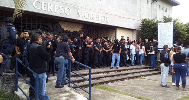 Tras riñas con 7 muertos, custodios del penal en Morelos van a paro