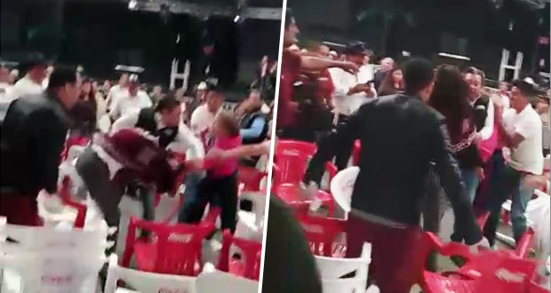 Captan peleas y división entre morenistas en asamblea de Puebla