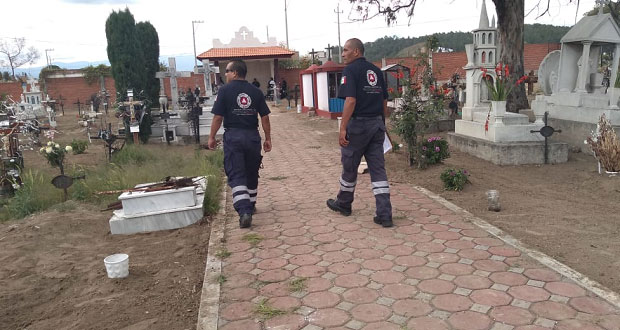Activan protocolos de prevención en Puebla por Día de Muertos