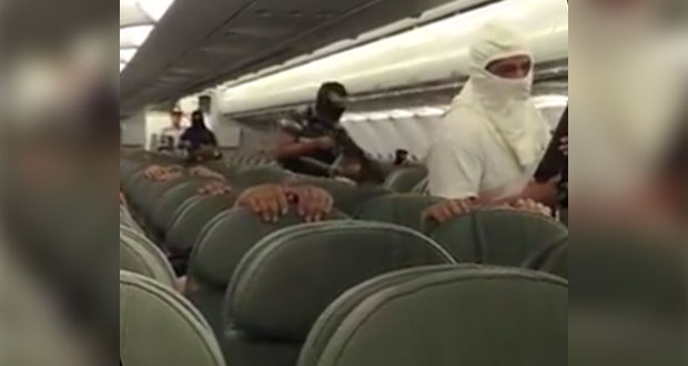 Difunden video de “secuestro” de avión en Campeche; era simulacro