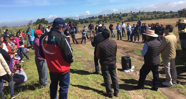 Avanza construcción de tanque de agua en Nopalucan; invierten 3 mdp