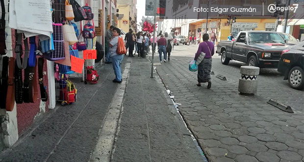 Ambulantes respetan acuerdo y no se instalan en calles del CH por Buen Fin