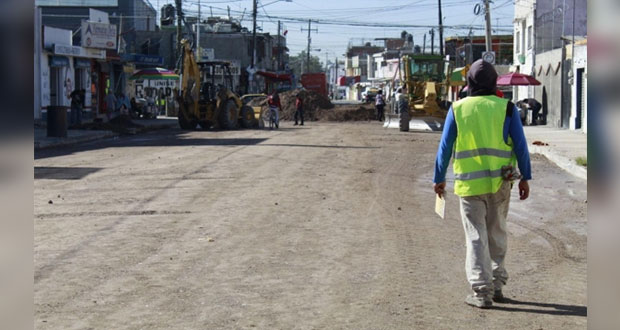 Ayuntamiento invierte 12 mdp para rehabilitar calles de Puebla