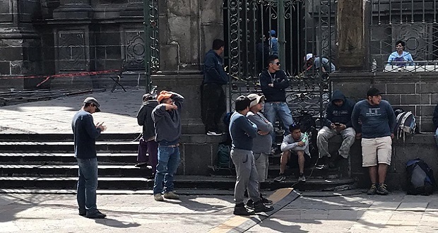 Sin reanudar instalación de réplica de Capilla Sixtina en atrio de Catedral