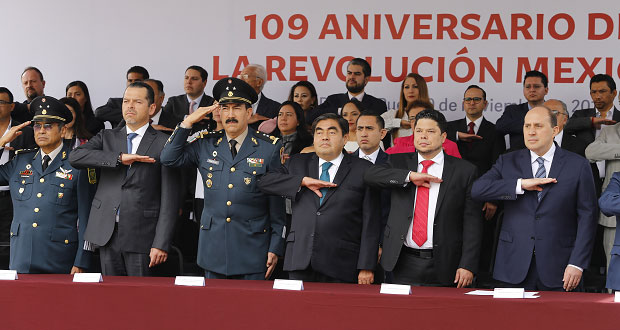 Encabeza Barbosa ceremonia por el 109 aniversario de la Revolución